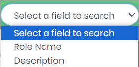 Select a field to search drop-down - CyLock